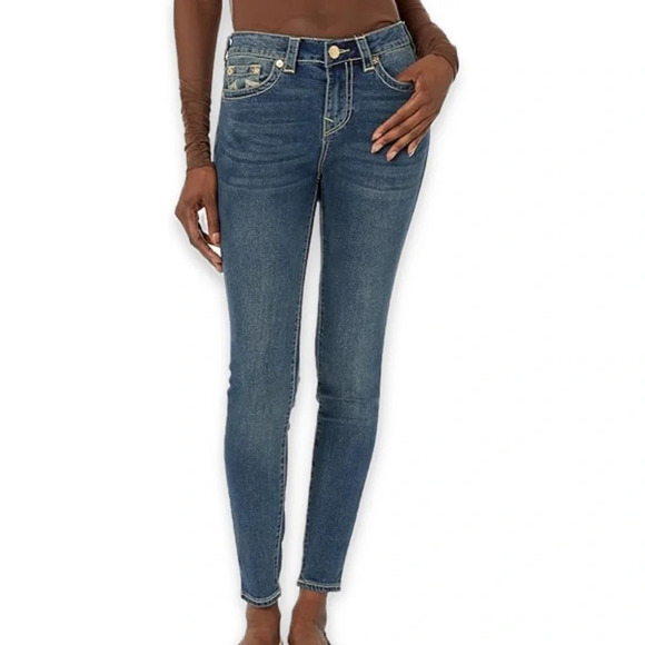True Religion Mid Rise Jennie Curvy Skinny - Picture 1 of 10